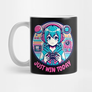 Just win today gamer girl Mug